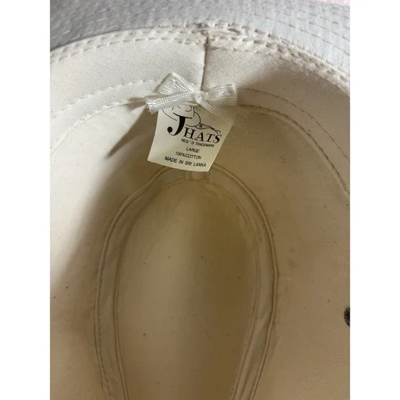 J Hats Canvas Safari Fedora Hat Men's‎ Size Large EE12 - Picture 4 of 4